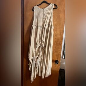Elegant Beige Women's Dress